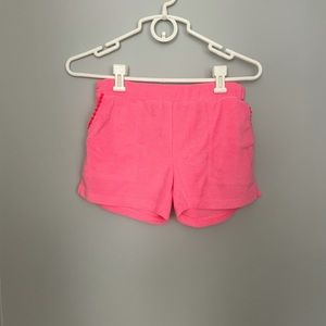 Crewcuts terry cloth pom pom shorts